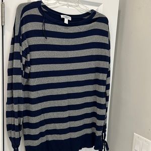 Motherhood Maternity Womens Multicolor 3/4 Sleeve Round Neck Sweater Top Size 1x